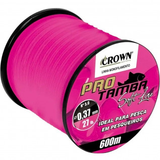 Linha Monofilamento Crown Pro Tamba Soft Pink 32lb (0,40mm - 600m)