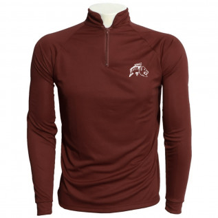 Camiseta de Pesca EP Fishing Basic Vinho com Branco (+50UV)