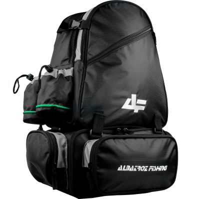 Mochila Albatroz AF17-0109 Black (3 estojos, Inferior removível)