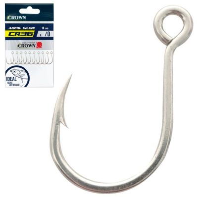 Anzol Crown In Line CR36 Nickel 04 (10un)