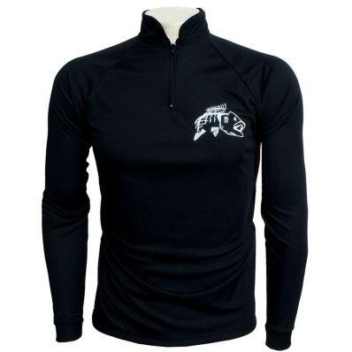Camiseta de Pesca EP Fishing Basic Infantil Preto com Branco (+50UV)