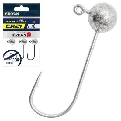 Anzol Crown com Jig Head CR21 Nickel 5/0 15g (03un)