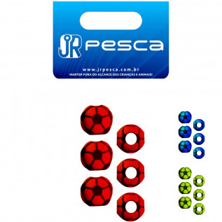 Miçanga JR Luminosa Bolinha de Futebol 08mm (06un)