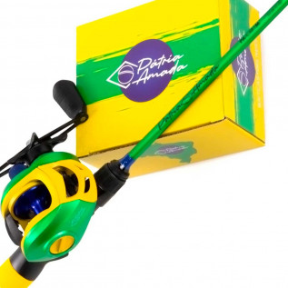 Kit Cauana Patria C481M (Carretilha e Vara 1.45m)