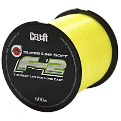 Linha Monofilamento Celta F-2 Soft 1.2 10lb Yelow (0.185mm-600m)