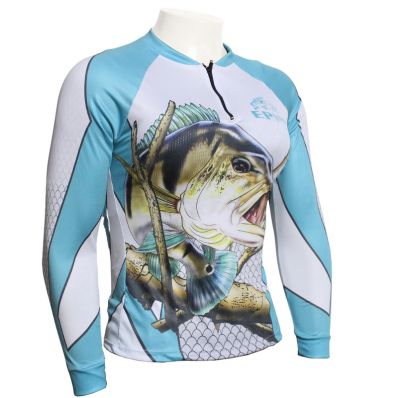 Camiseta de Pesca EP Fishing II Feminina Tucuna Azul (+50UV)
