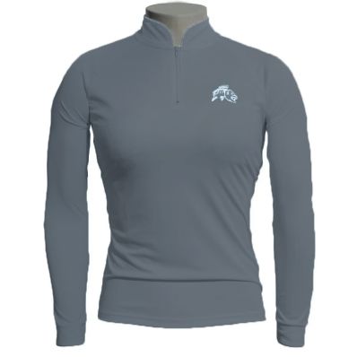 Camiseta de Pesca EP Fishing Basic Feminina Chumbo e Branco (+50UV)