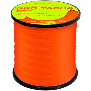 Linha Monofilamento Crown Pro Tamba Soft Orange 27lb (0,37mm - 600m)