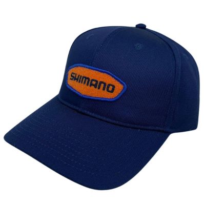 Boné Shimano Azul com Logo Laranja