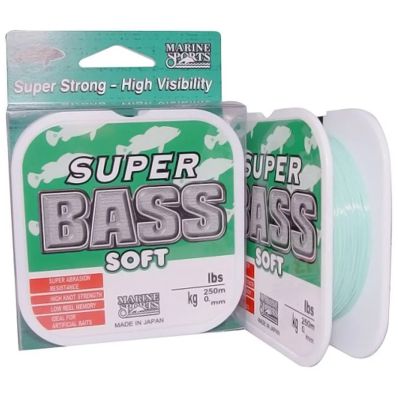 Linha Monofilamento Marine Sports Super Bass 21lb Verde (0,37mm - 250m)
