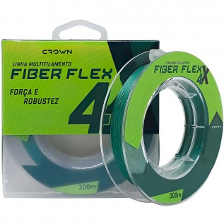 Linha Multifilamento Crown Fiber Flex 4X 35lb (0.26mm - 300m)