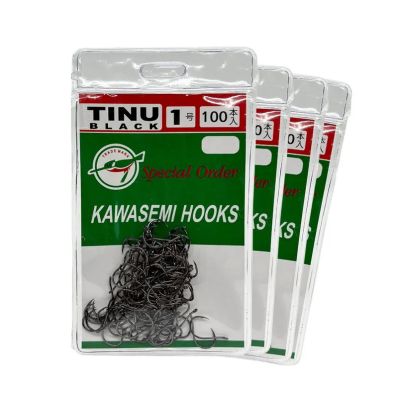 Kit 80 Anzóis Kawasemi Tinu Black