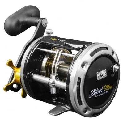Carretilha Marine Sports Black Max 20 (07 Rol. Rec. 4.3:1 Cap. de linha 0.35mm - 300m)
