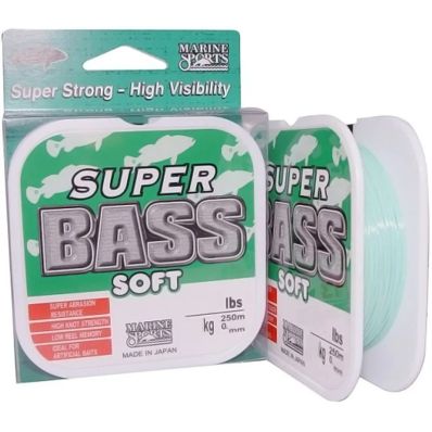 Linha Monofilamento Marine Sports Super Bass 24lb Verde (0,40mm - 250m)