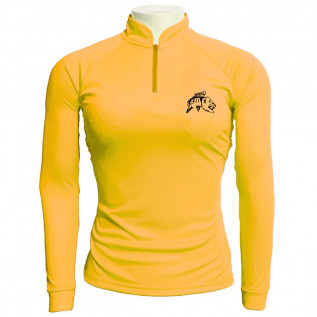 Camiseta de Pesca EP Fishing Basic Feminina Melão e Preto (+50UV)