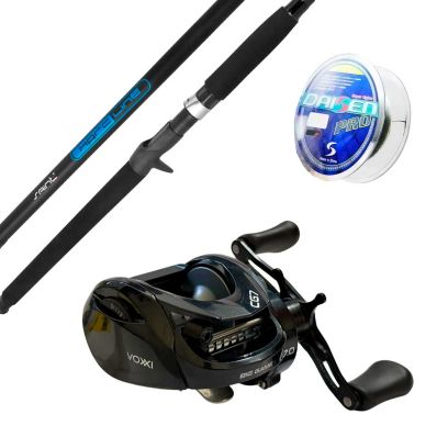 Conjunto Tamba Iniciante Carretilha Voxxi BG e Vara Hard Line 2.7m (com Linha)