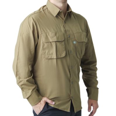 Camisa Mar Negro Classic Pro Bege (Tamanho Especial, +50UV)