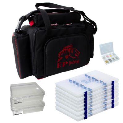Kit Bolsa EP Fishing Tucuna (7 Estojos + 2 Caixas + Porta Snap)